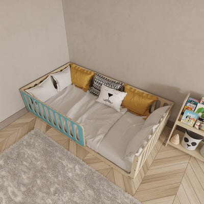 Montessori Blue Floor Bed
