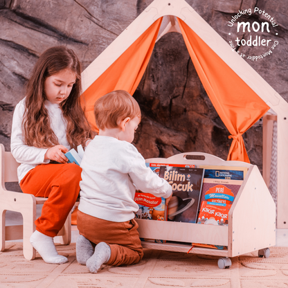 Portable Montessori Bookshelf - Montoddler 