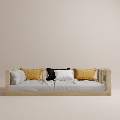 Toddler Bed with Rails - Wave