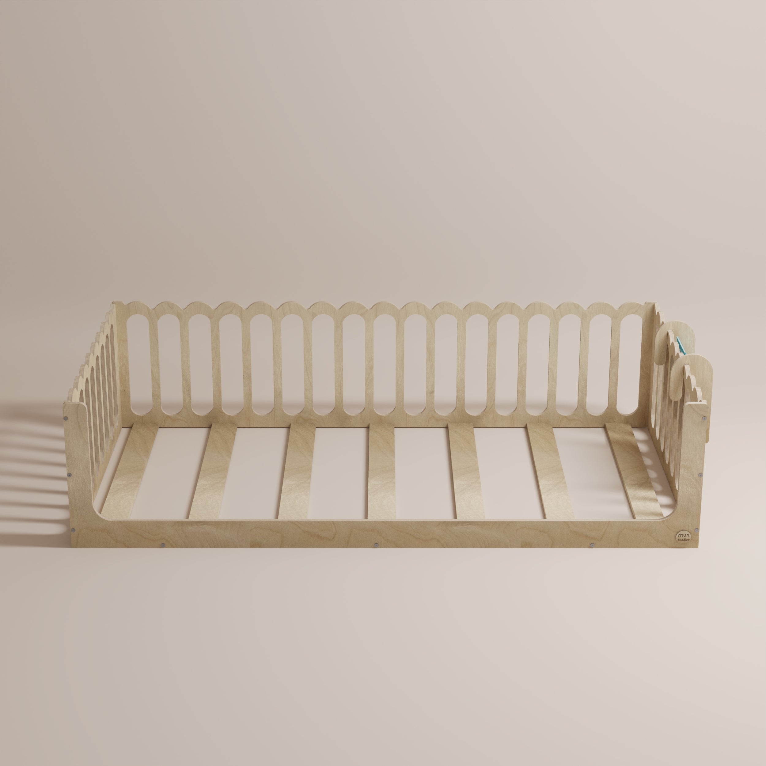 Toddler Bed with Rails - Wave
