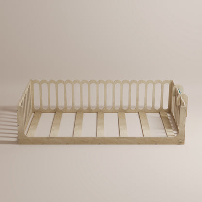 Toddler Bed with Rails - Wave