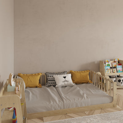 Toddler Bed with Rails - Wave