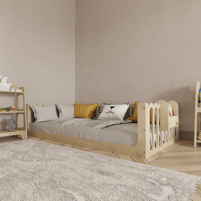 Toddler Bed with Rails - Wave