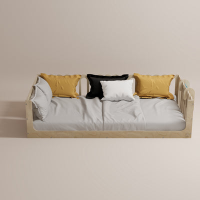 Toddler Bed with Rails - Wave