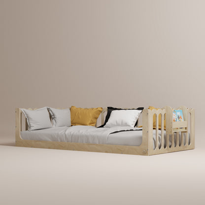 Toddler Bed with Rails - Wave