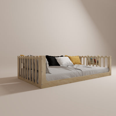 Toddler Bed with Rails - Wave
