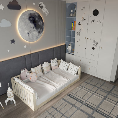 Toddler Bed with Rails - Montoddler 