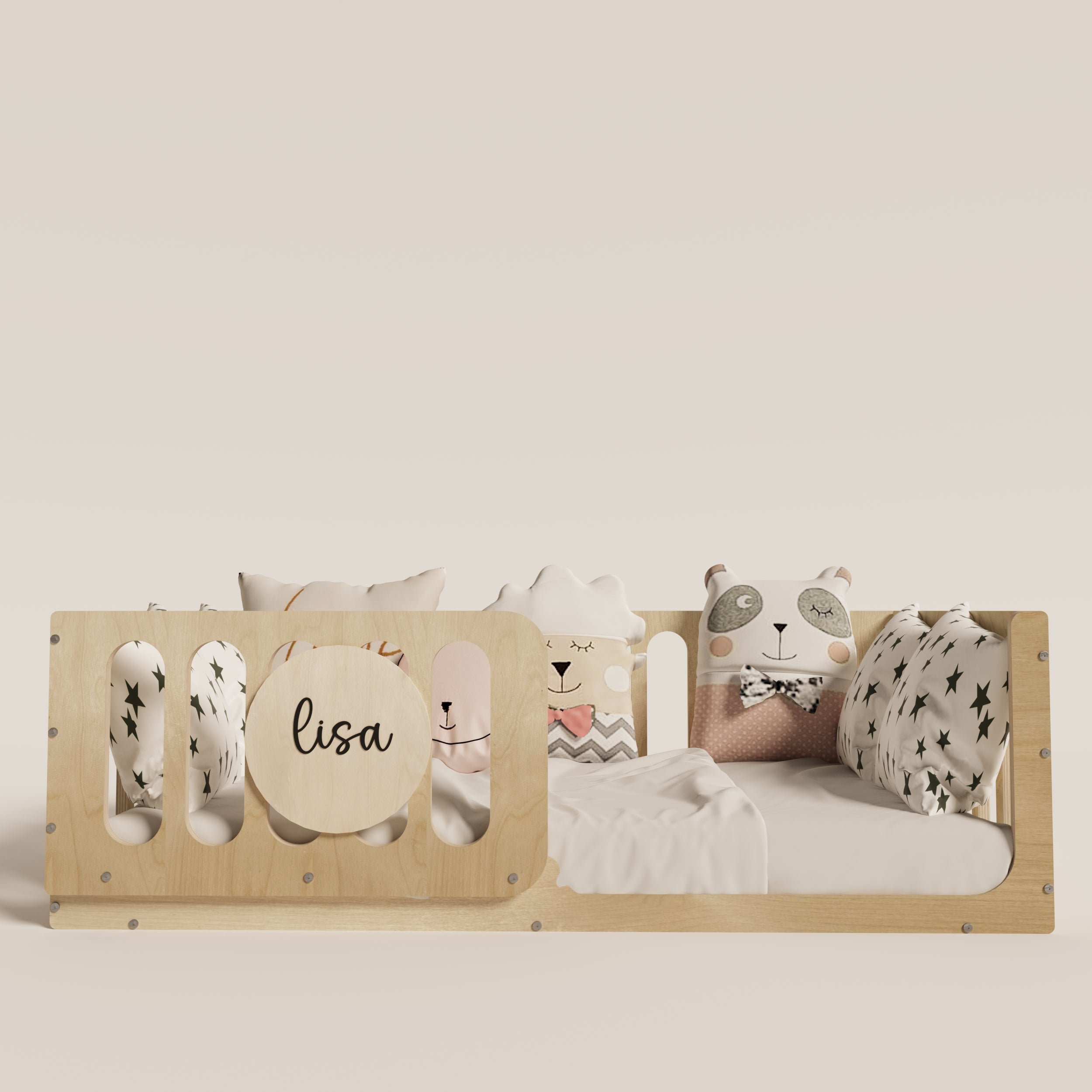 Montessori Floor Crib with Personalization - Montoddler 