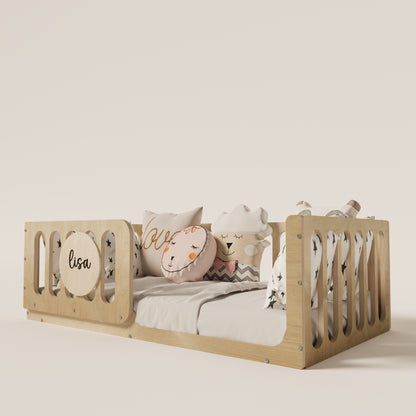 Montessori Floor Crib with Personalization - Montoddler 