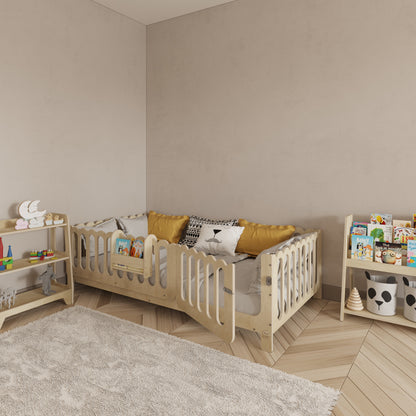 Montessori Bed with Legs - Wave