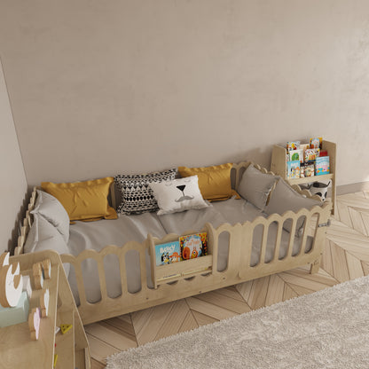 Montessori Bed with Legs - Wave
