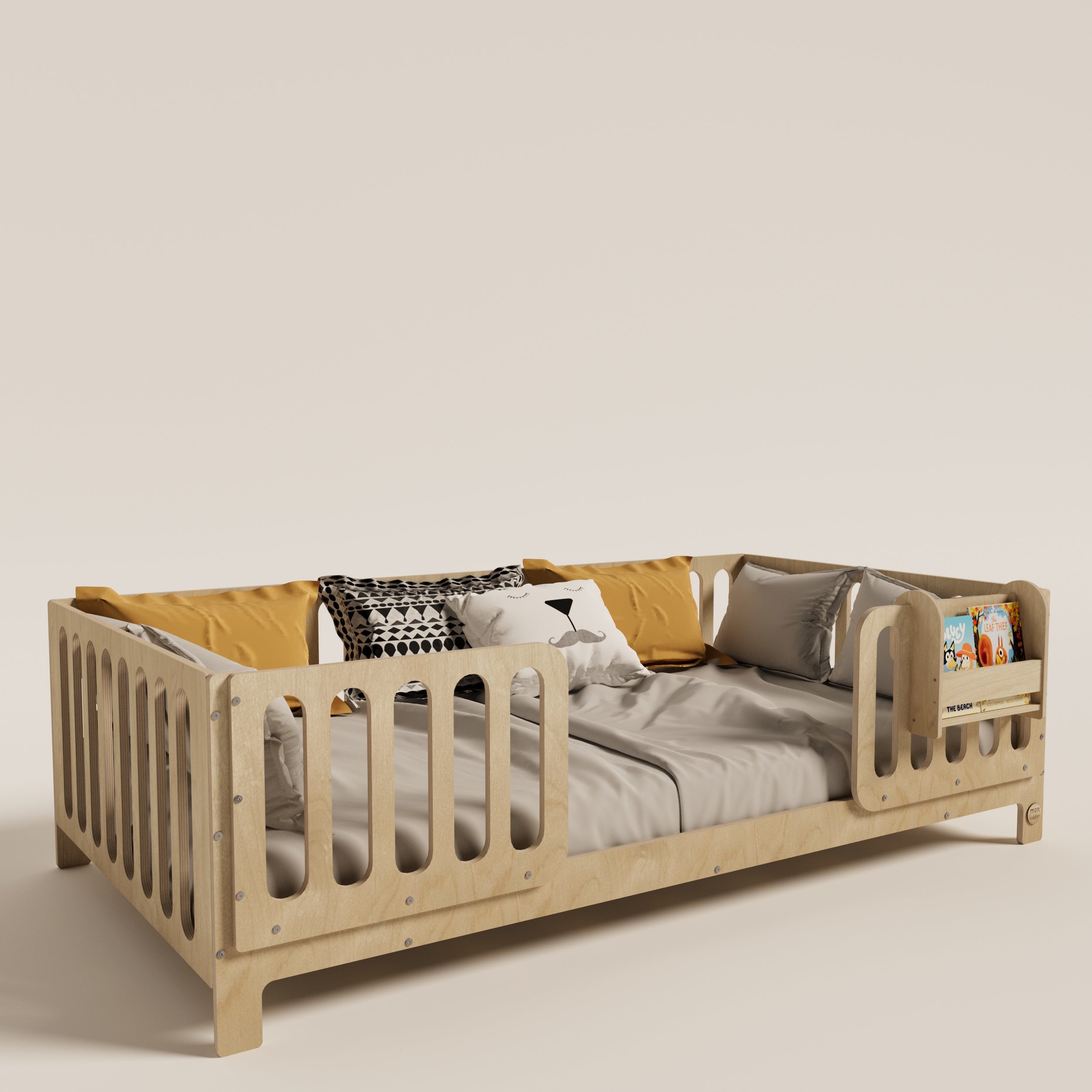 Montessori Bed with Legs and Rails