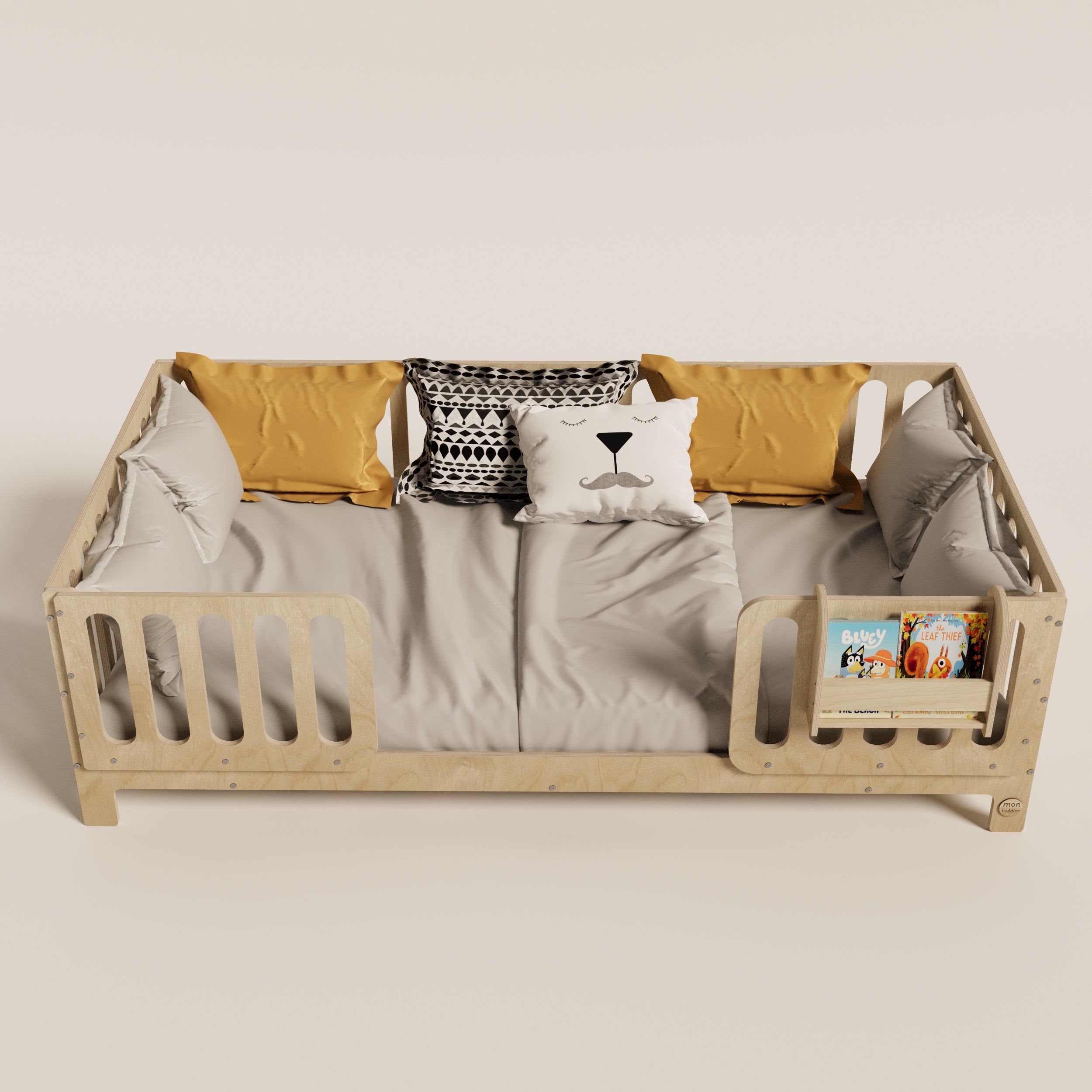 Montessori Bed with Legs and Rails