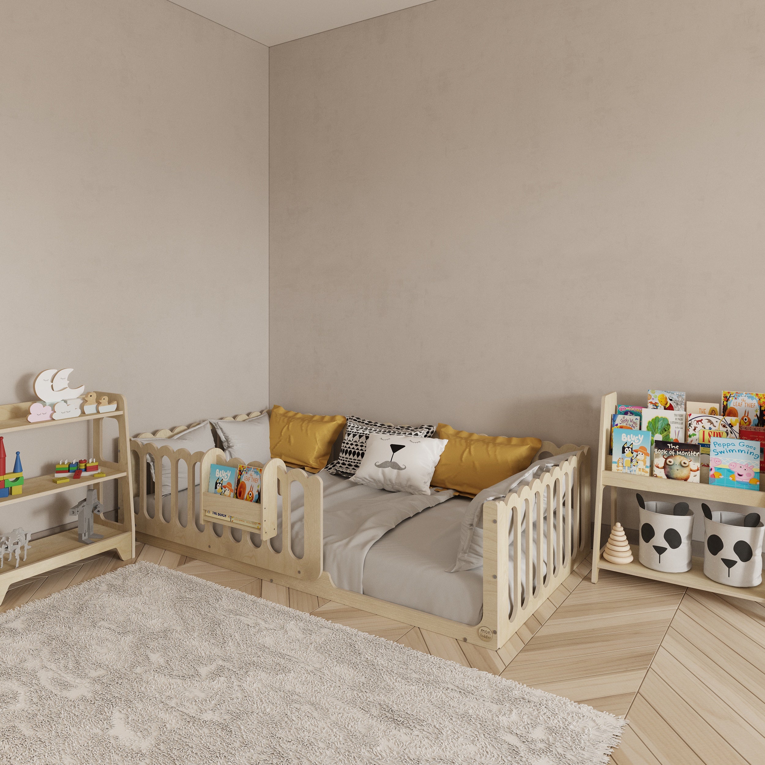 Montessori Floor Bed- Wave