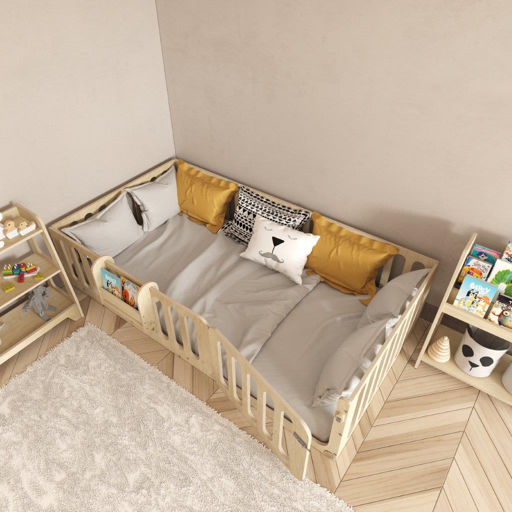 Montessori Floor Bed With Lockable Door