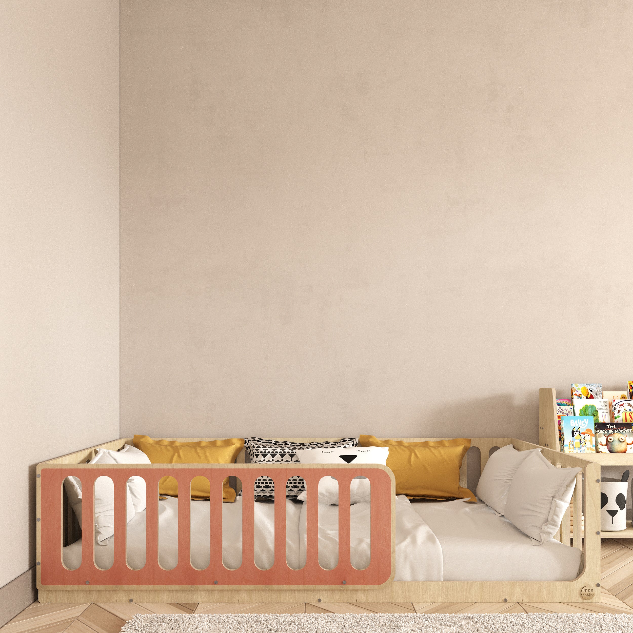 Montessori Pink Floor Bed