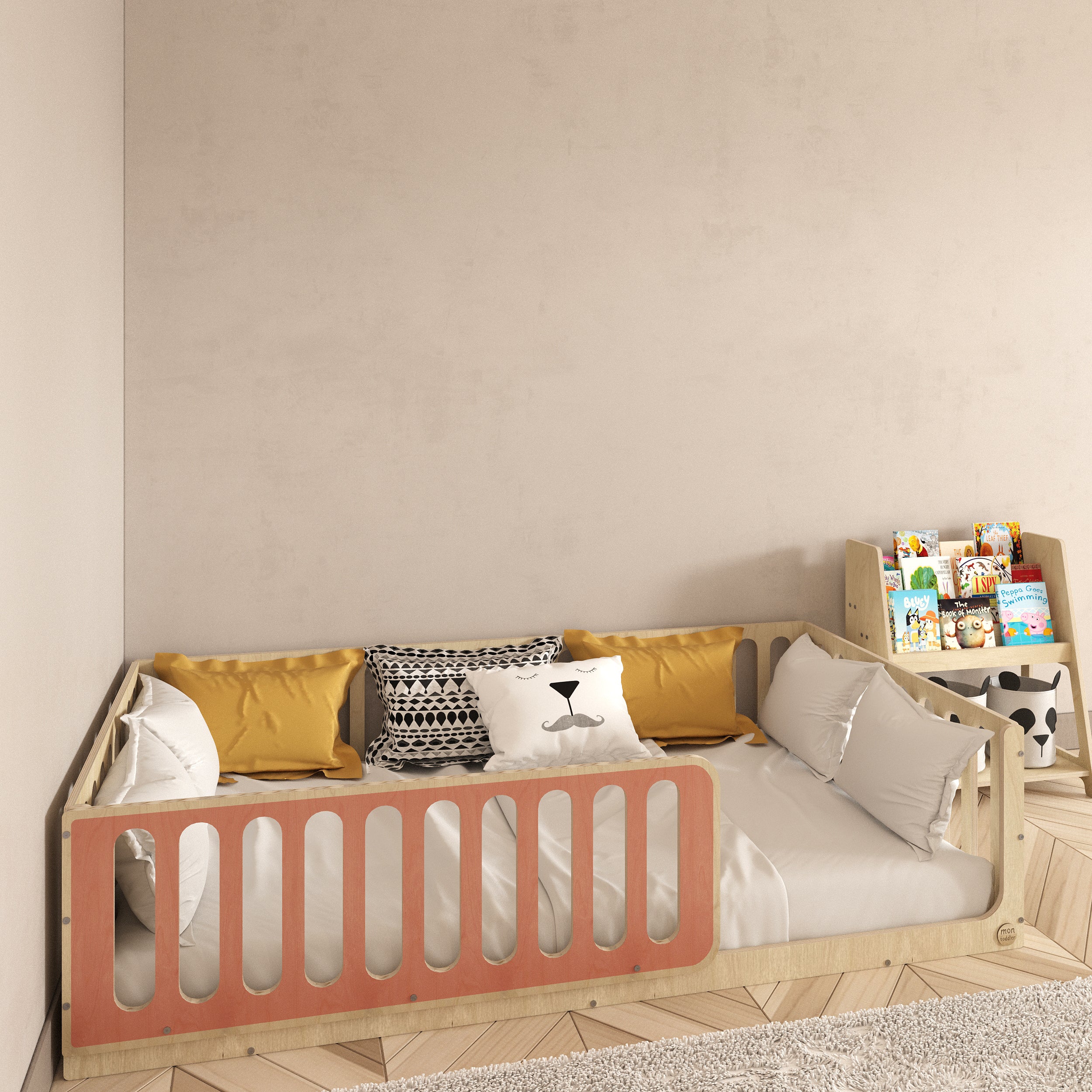 Montessori Pink Floor Bed