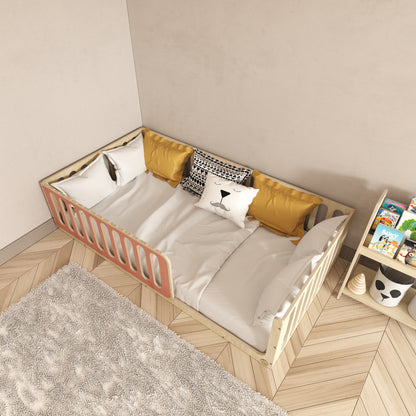 Montessori Pink Floor Bed