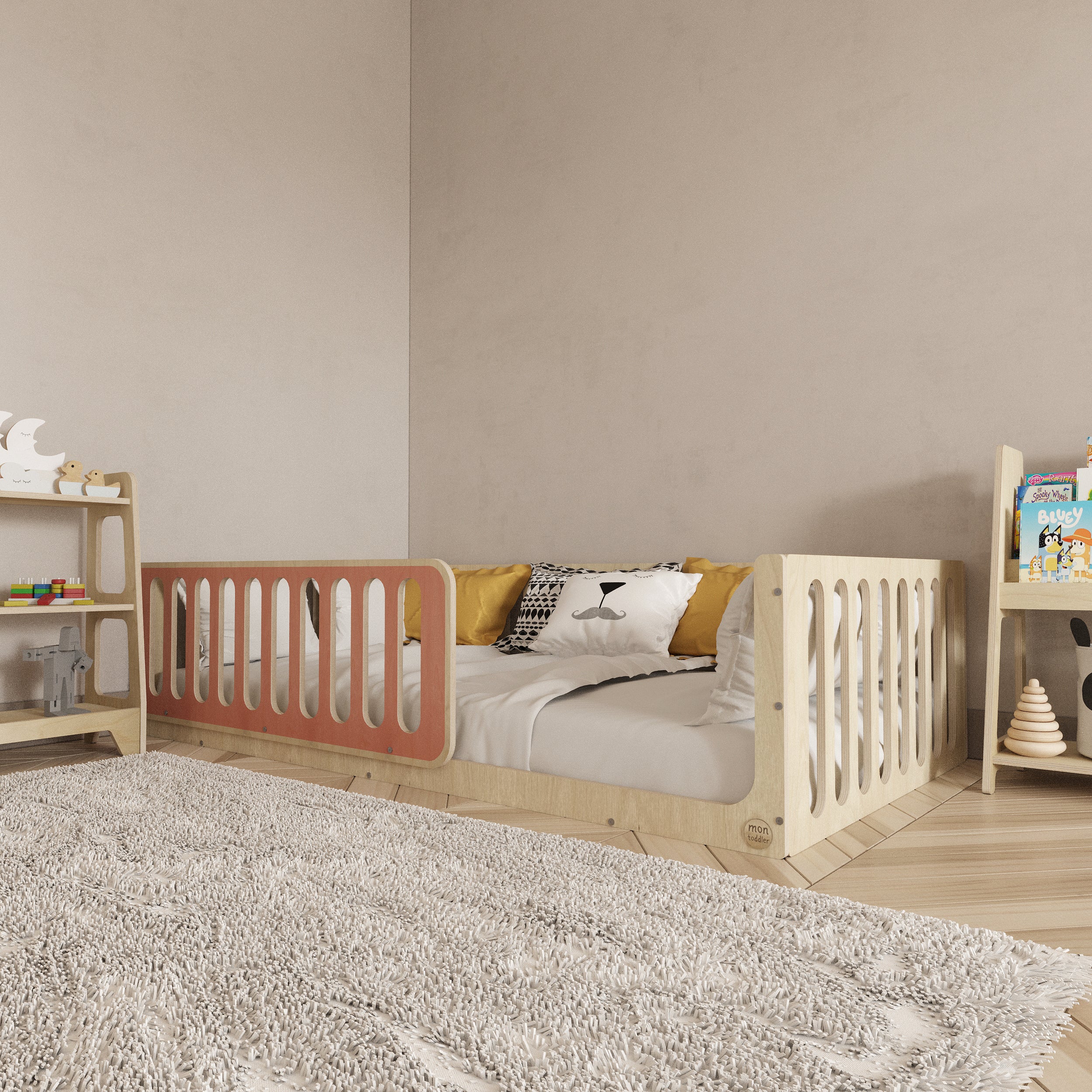 Montessori Pink Floor Bed