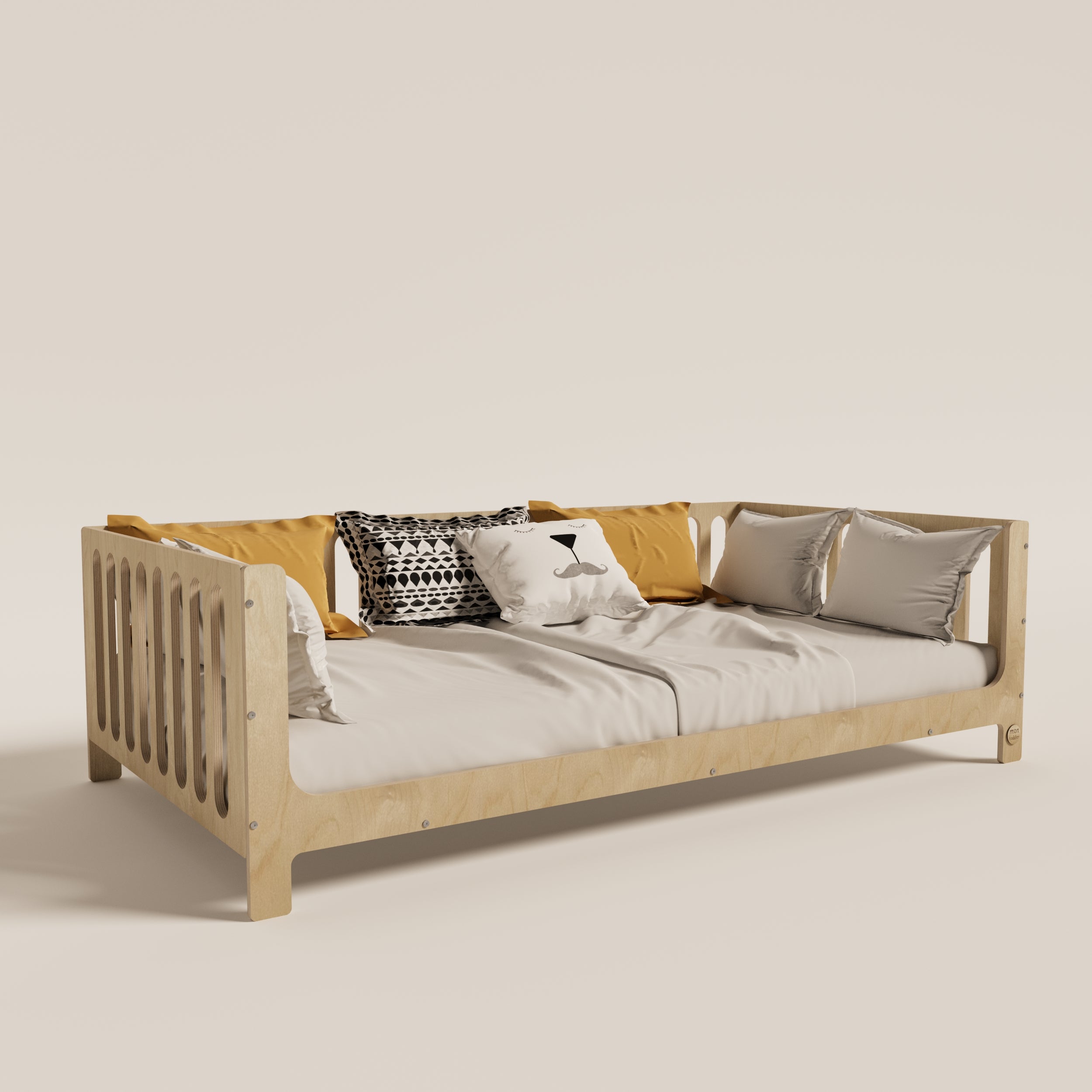 Birch Montessori Bed with Legs - Montoddler 